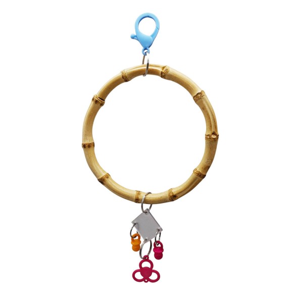 MIZOO ΠΑΙΧΝΙΔΙ ΚΟΥΝΙΑ ΞΥΛΙΝΗ ΜΕ ΚΑΘΡΕΦΤΑΚΙ & ΚΟΥΔΟΥΝΑΚΙ ΓΙΑ ΠΑΠΑΓΑΛΑΚΙ 11X24CM